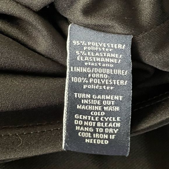 American Living - Flutter sleeve black dress, women’s size 4, black & white - Picture 9 of 14